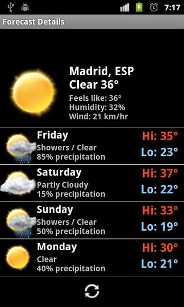 Smoked Glass Digital Weather Clock Widget - Preview 4