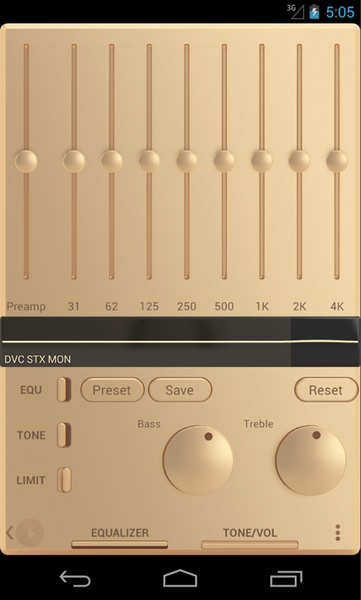 Poweramp Champagne Gold Skin - Preview 6