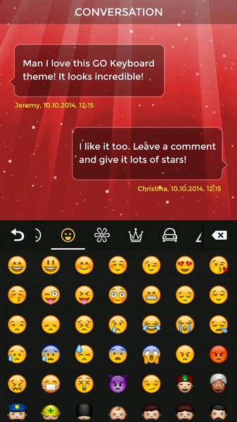 Red Keyboard Theme - Preview 9