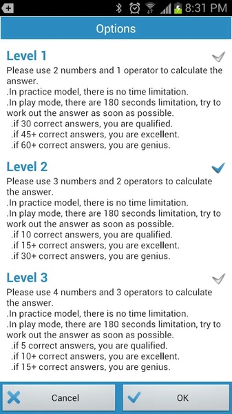 Math Workout Game - Preview 2