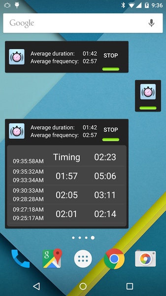 Contraction Timer - Preview 1