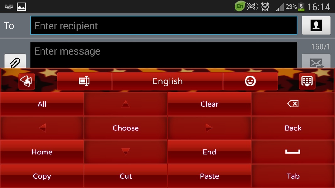 Red Star GO Keyboard Theme - Preview 3