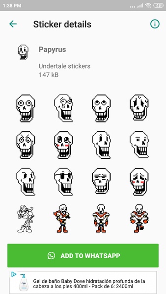 Undertale & Deltarune Stickers for WhatsApp - Preview 4