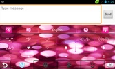 GO Keyboard Glow Pink Theme screenshot 1