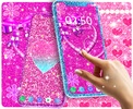 Pink glitter live wallpaper screenshot 8