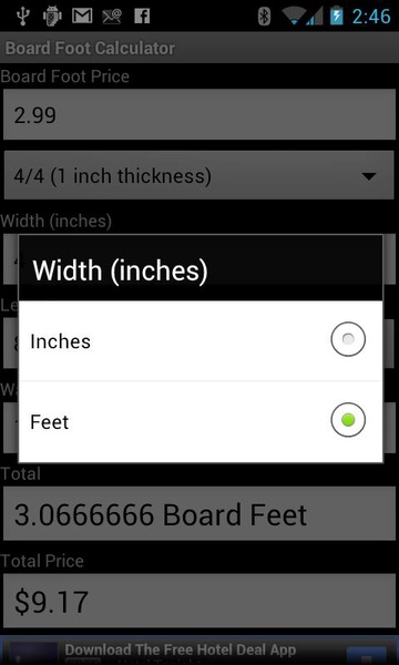 Board Foot Calculator - Preview 1