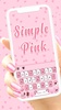 Simple Pink SMS Keyboard Backg screenshot 5