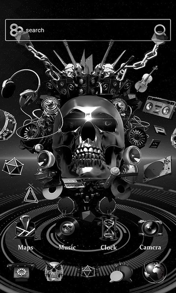 Death Metal GOLauncher EX Theme - Preview 3