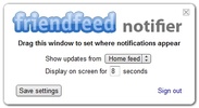 Friendfeed Notifier screenshot 2