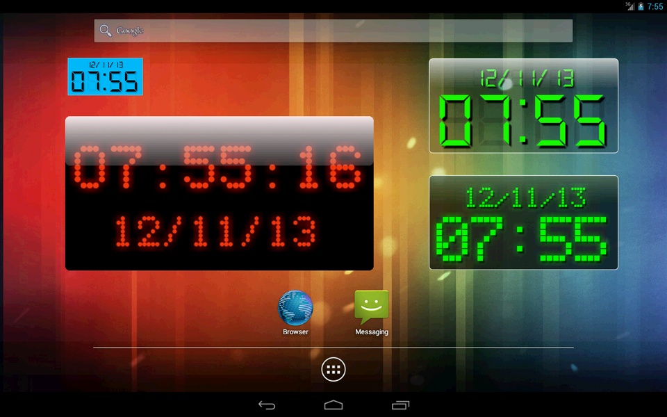 LED clock widget lite - Preview 10