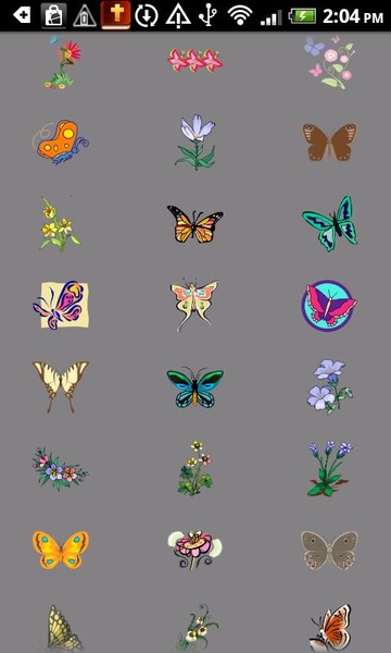 Flowers bflies birds stickers pack - Preview 4