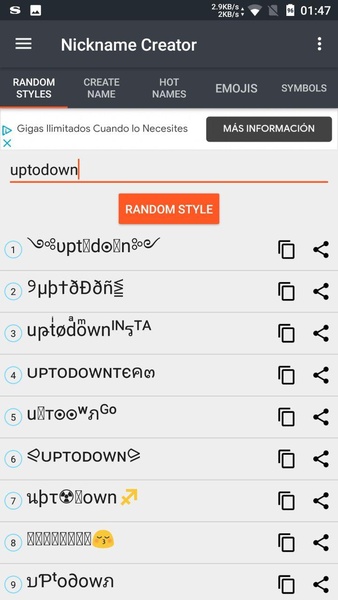 Nickname Creator - Preview 2