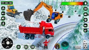 Snow Excavator Truck Games 3D screenshot 2