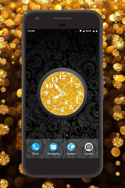 Glitter Clock Live Wallpaper - Preview 5