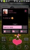 GO SMS Pro Pink&Black Theme screenshot 3