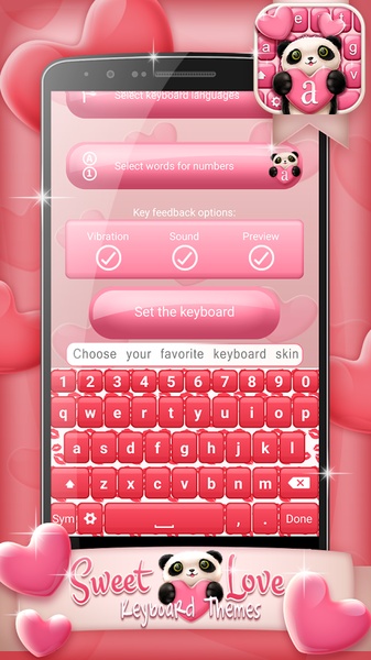 Sweet Love Keyboard Themes - Preview 3