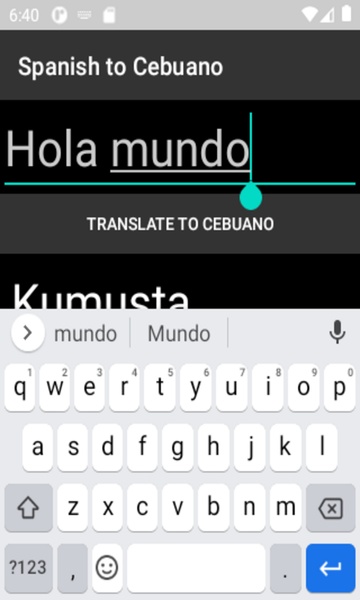 Spanish to Cebuano Translator - Preview 3