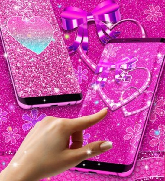 Pink glitter live wallpaper - Preview 6