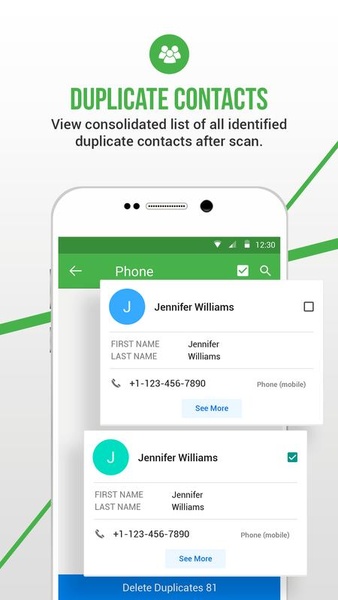 Duplicate Contacts Fixer and Remover - Preview 1