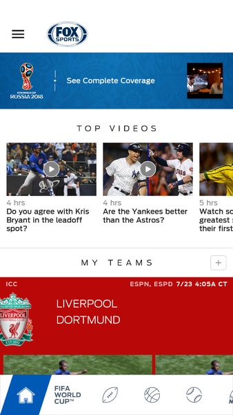 FOX Sports: Watch Live for Android - Free App Download