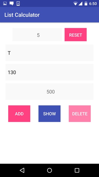 List Calculator - Preview 2