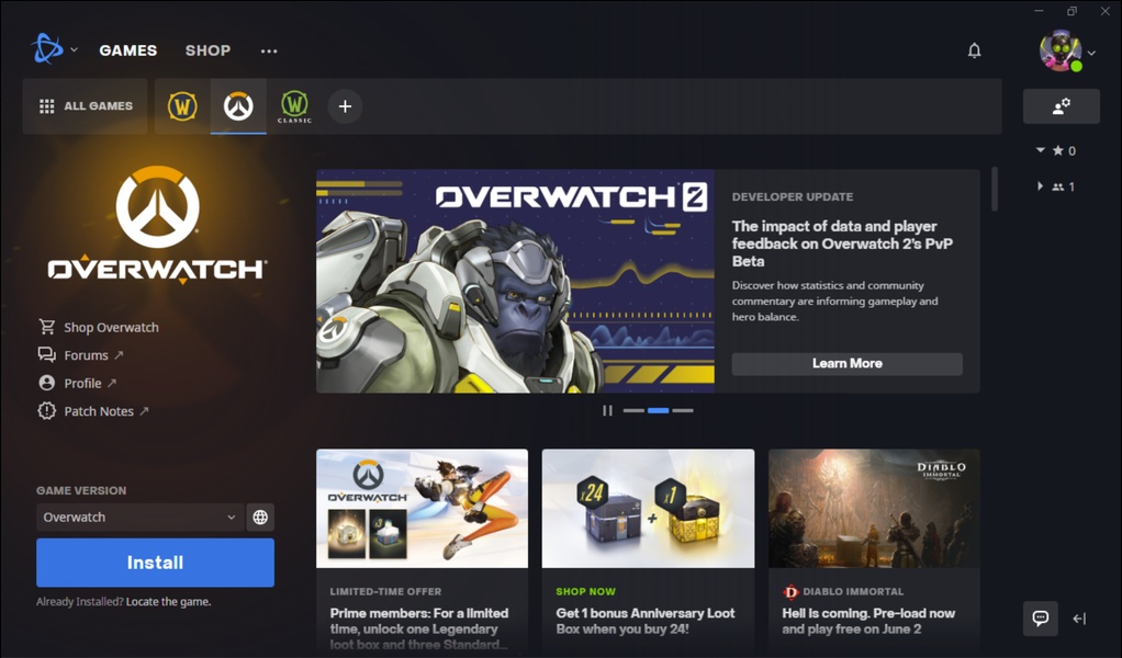 Overwatch (Standard Edition) Battle.net Chave GLOBAL PC - Que