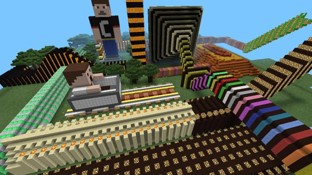 Illusian roller coaster map for mcpe - Preview 4
