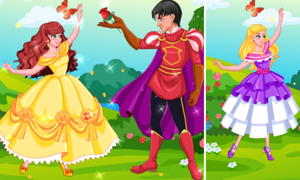 princess and prince dress up games Beauty Princess Save Prince - Make Up And Dress Up Games