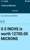 Inchs to Microns converter screenshot 4