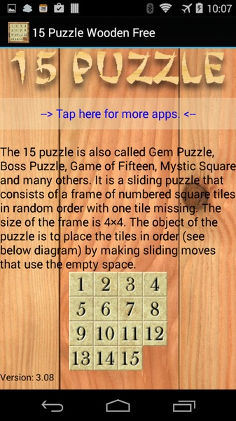 15 Puzzle Wooden Free - Preview 5