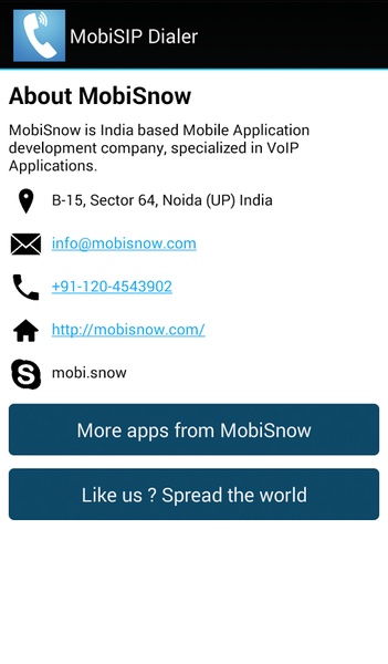 MobiSIP Dialer - Preview 2