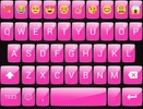 Emoji Keyboard GlossPink Theme screenshot 2