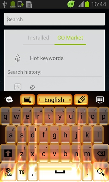 Fire Keyboard GO Theme - Preview 5