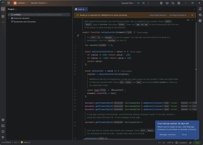 WebStorm screenshot 3