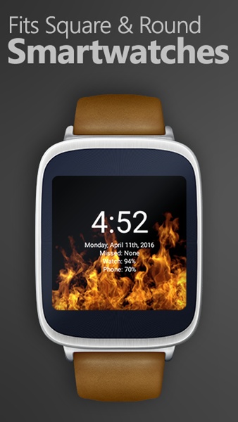 Animated Flames Watch Face - Preview 3