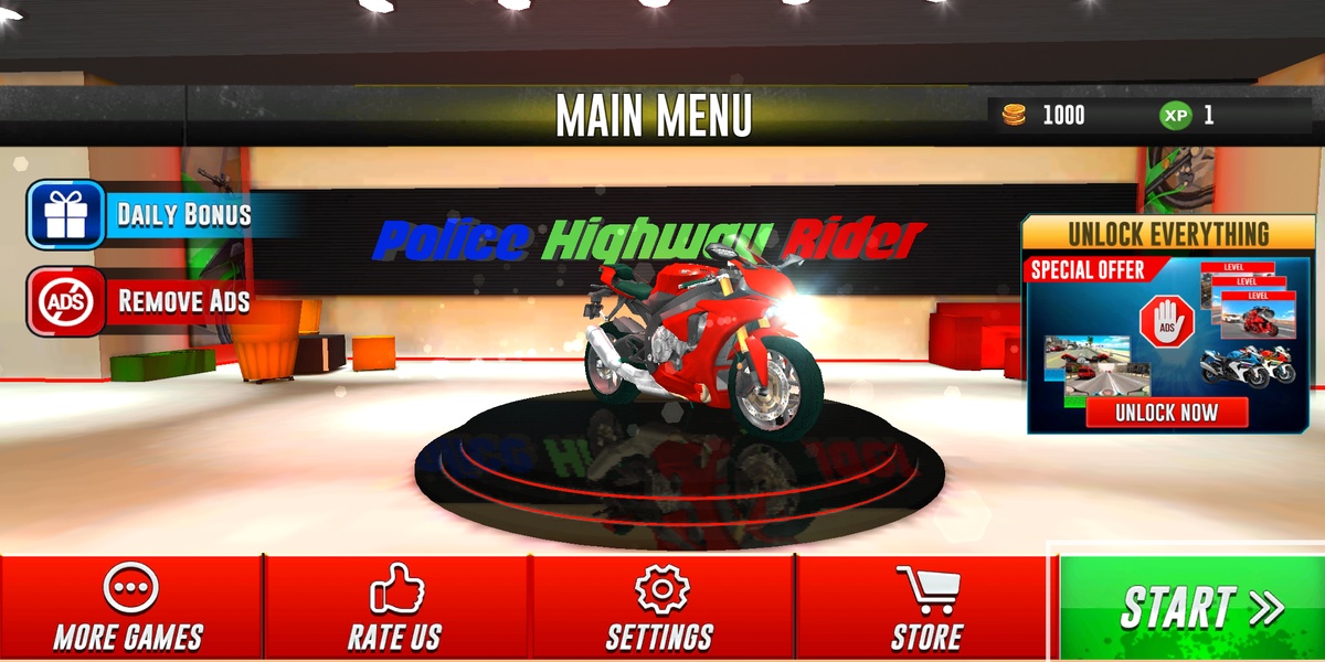 Police Bike Highway Rider - Preview 1