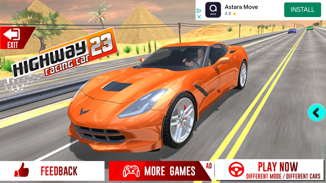 Racing in Highway Car 3D Games - Preview 1