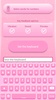 Pink Love Keyboard Theme screenshot 5