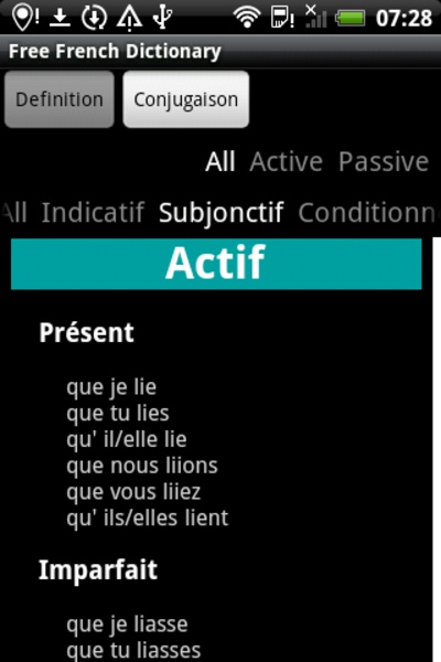 Free French Dictionary - Preview 1