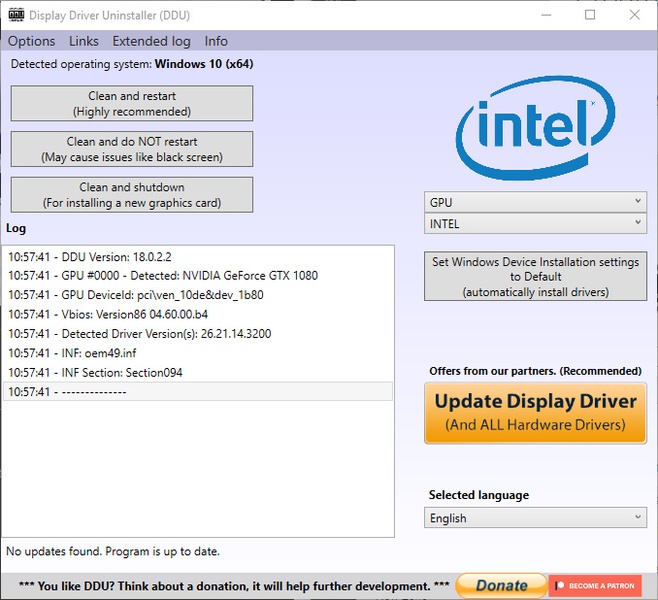 Display driver uninstaller nvidia new arrivals