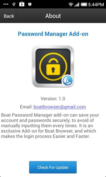 Password Manager Add-on - Preview 1