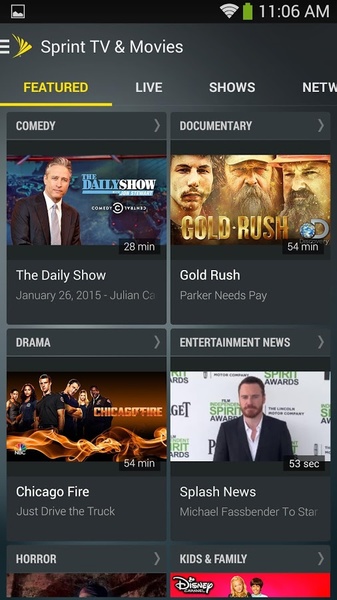 Sprint TV & Movies - Preview 2