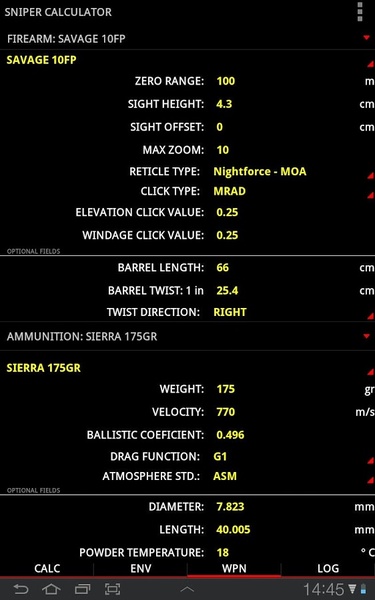 Sniper Calculator - Preview 1