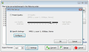 Free Merge MP3 screenshot 3