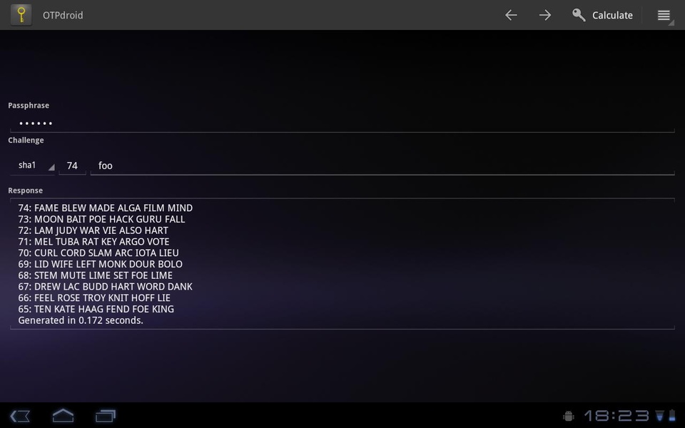 OTPdroid - Preview 1