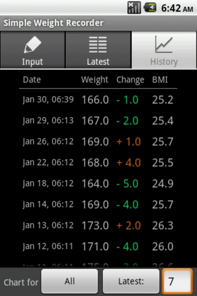 Simple Weight Recorder - Preview 5