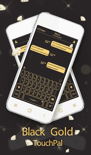 TouchPal SkinPack Black Gold - Preview 4