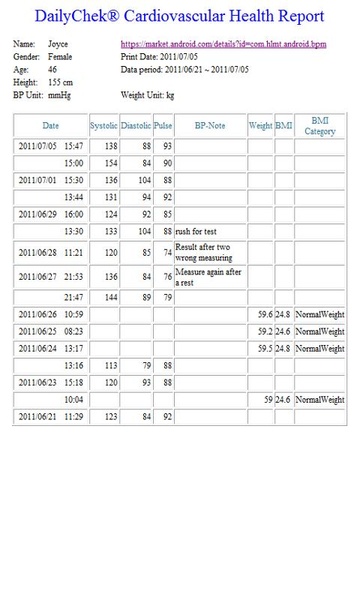 DailyChek-BP - Preview 1