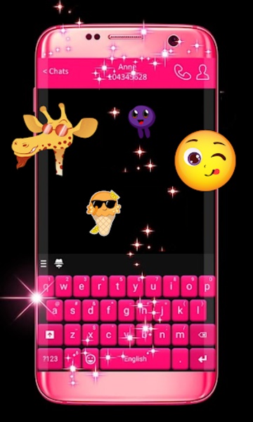 Pink and Black Free Keyboard - Preview 1