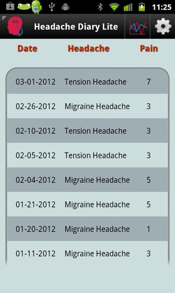 Headache Diary Lite - Preview 6
